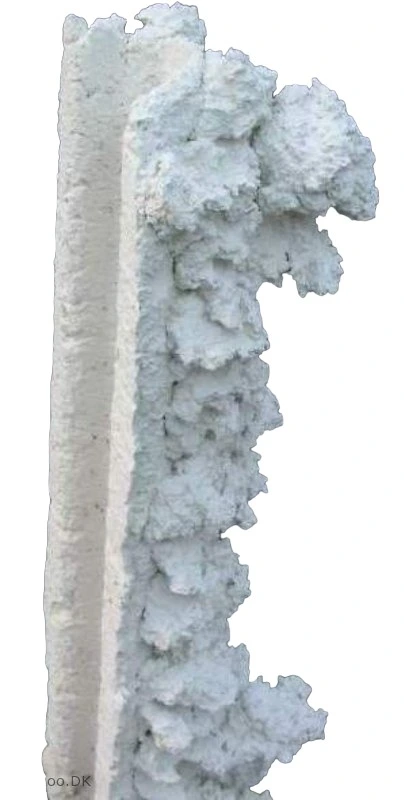 Riffkeramik rørskjuler 50 cm.